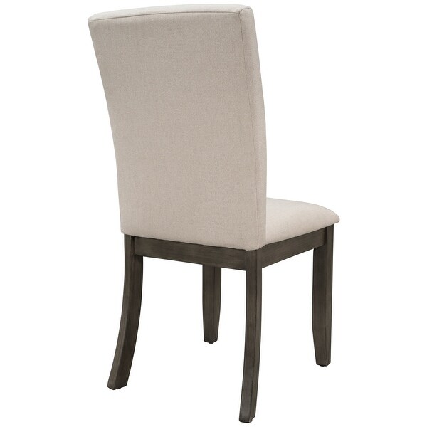 4-Piece Wood Dining Chair Set for 4|Beige