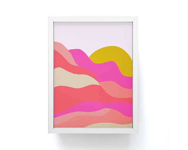 Sunshinecanteen Adelaida Mountain Sunset Framed Mini Art Society6