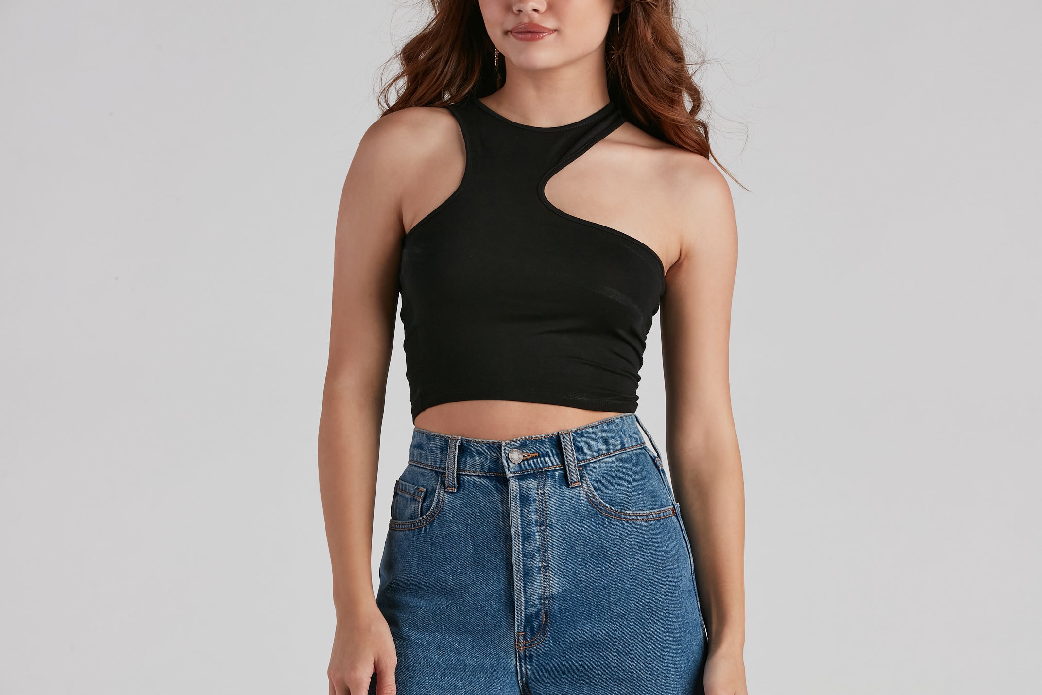 Everyday Trendsetter Cutout Crop Top