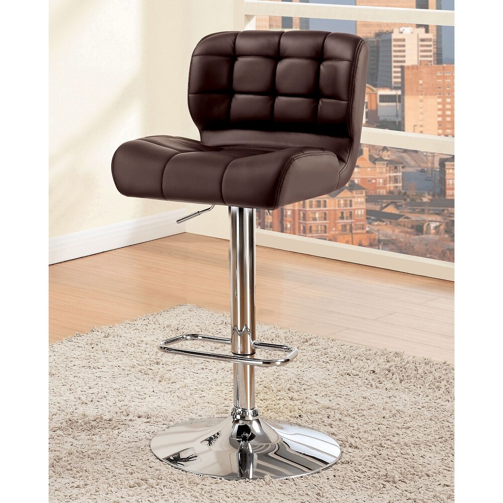 Beas Contemporary Swivel Bar Height Chair (Set of 2) by Furniture of America