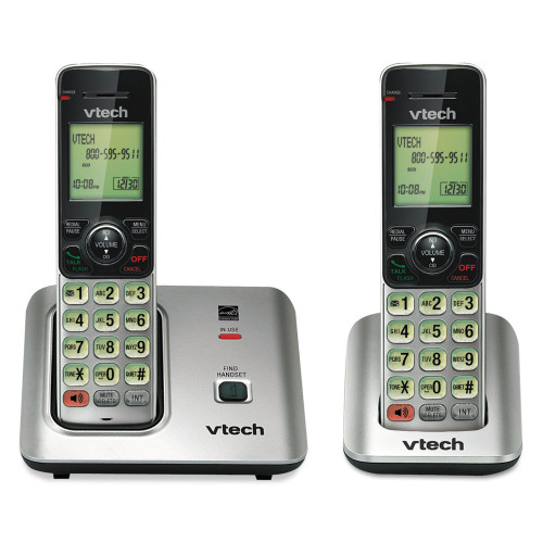 Vtech CS6619-2 Cordless Phone System， Base and 1 Additional Handset