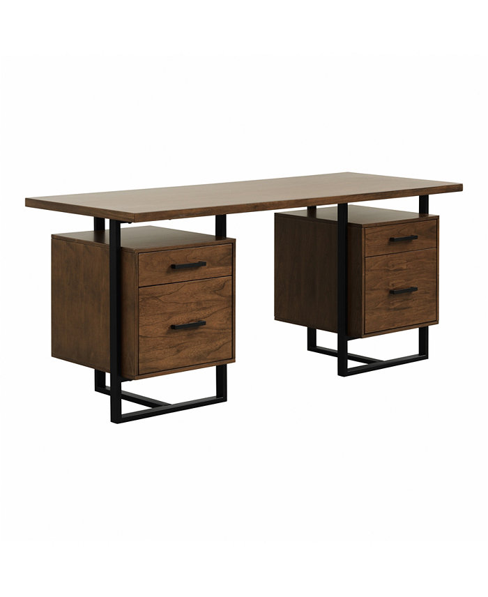 Furniture Helena Desk with 2 Cabinets