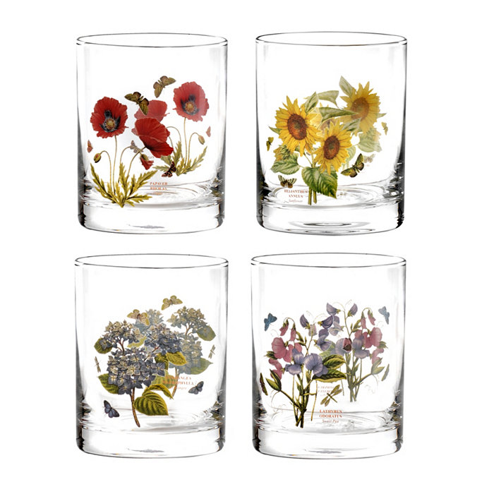 Portmeirion Botanic Garden Double Old Fashioned Glasses Set of 4