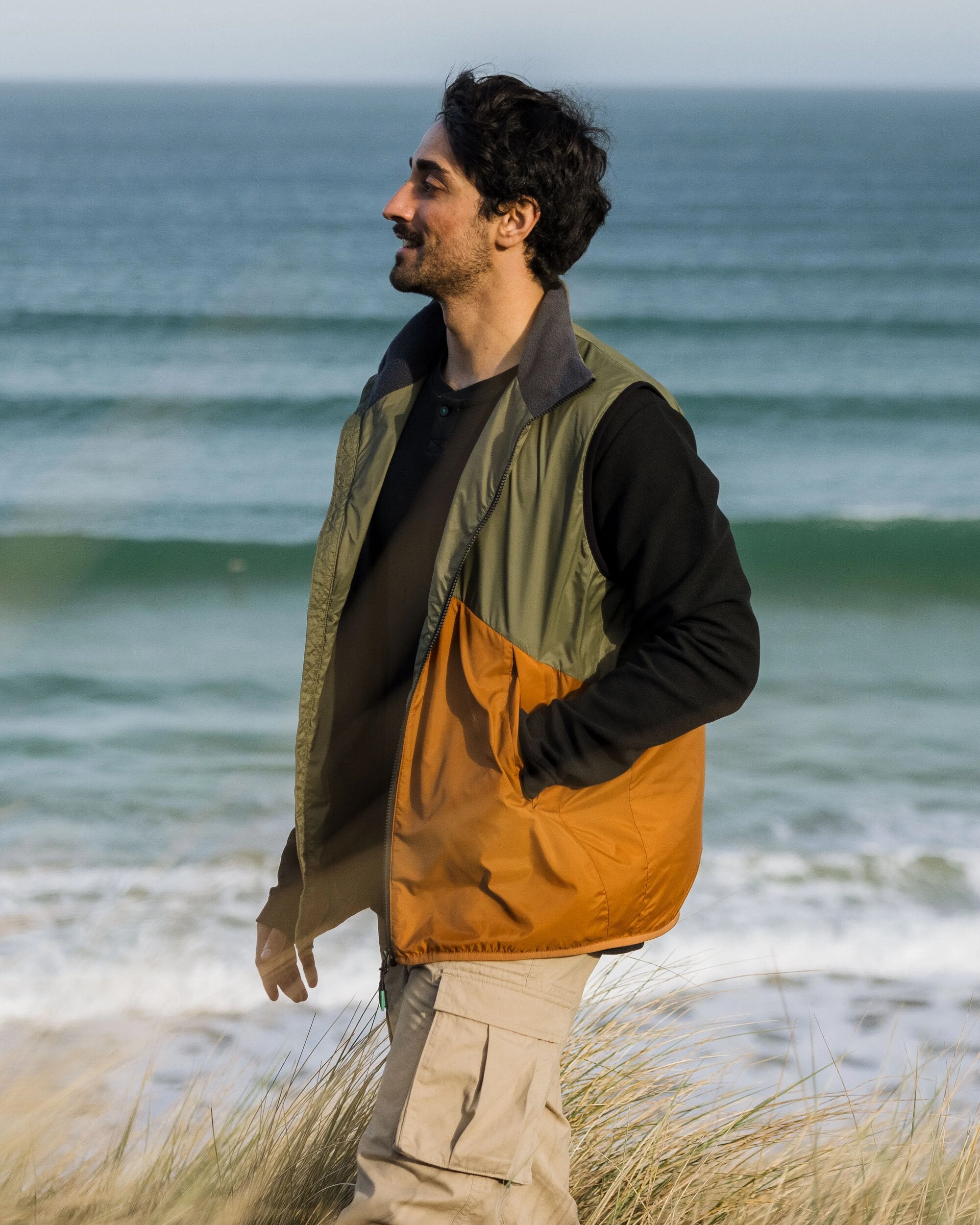 Dusk Recycled Insulated Vest - Dusty Olive