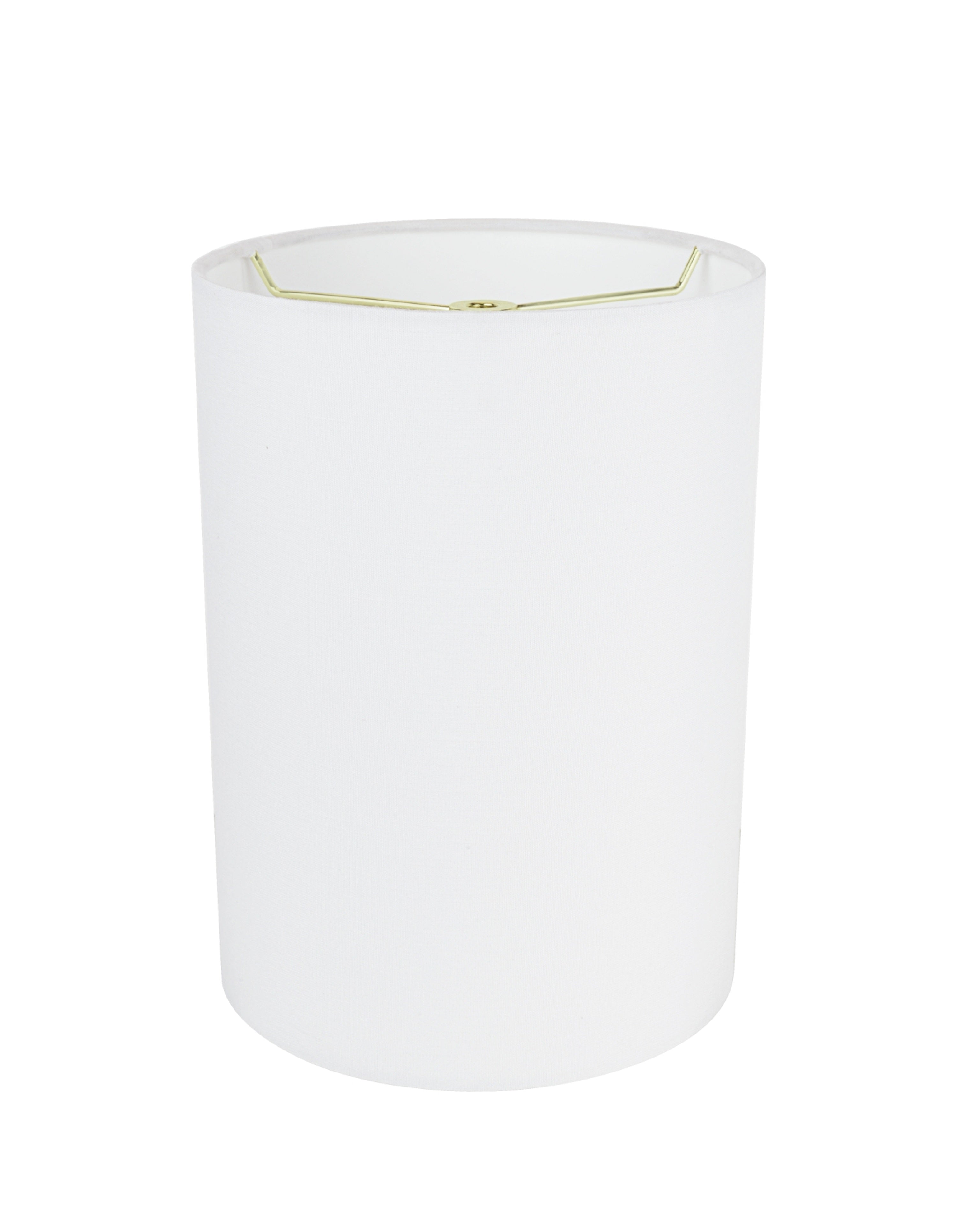 Aspen Creative 32133 Transitional Drum (Cylinder) Shape Spider Construction Lamp Shade in Off White， 8