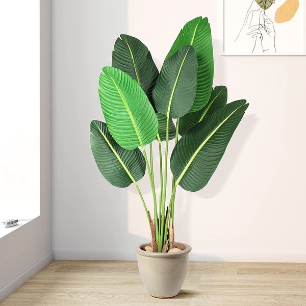 Artificial Tree Fiddle Leaf Fig Plants Faux Plant for Home Decor Indoor Outdoor Office