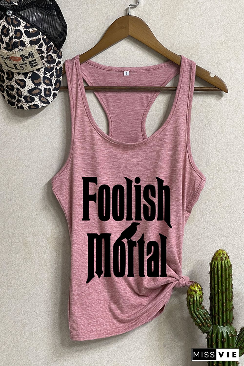 Foolish Mortal Sleeveless Tank Top Wholesale