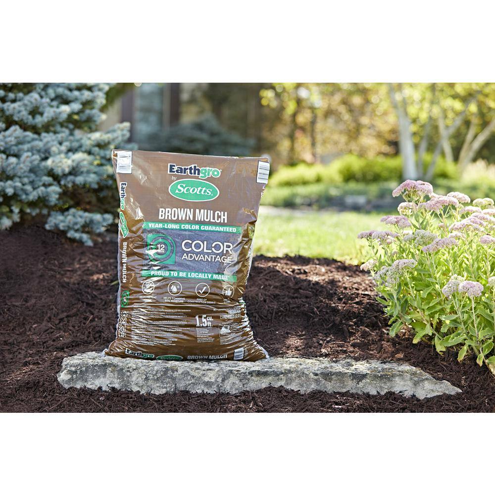 Earthgro 1.5 cu. ft. Bagged Brown Wood Mulch 88659180