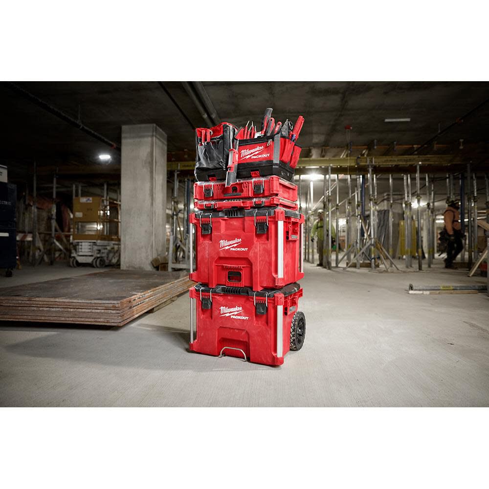 Milwaukee PACKOUT XL Tool Box and 2 Wheel Cart Bundle 48-22-8429-8415 from Milwaukee