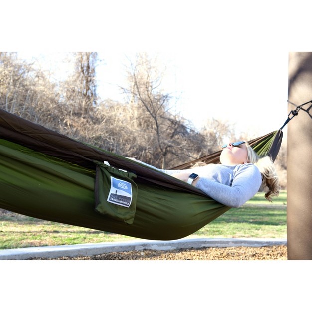 Equip 1person Travel Hammock Army Green sand Brown