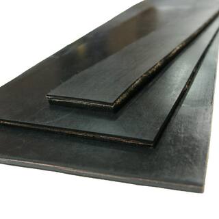 Rubber-Cal Heavy Black Conveyor Belt - 0.41 (3 ply) Thick x 6 in. Width x 24 ft. Length - Rubber Sheet 20-137-0437-288