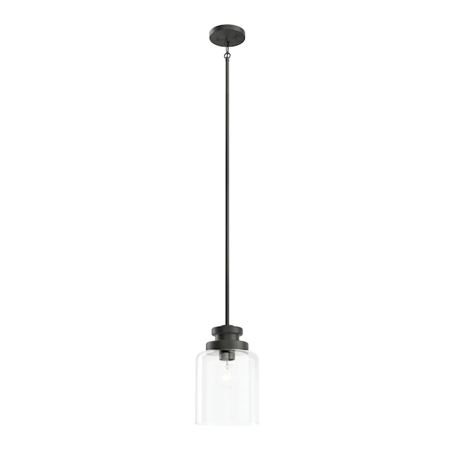 Kichler 82373 Annabeth Black Traditional Clear Glass Cone Mini Pendant Light