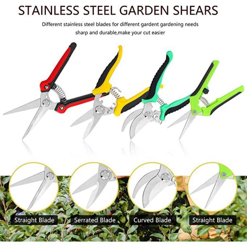 Set of 5 Garden Pruners Piec Ttool Garden Tool Set B08MXYWGS3