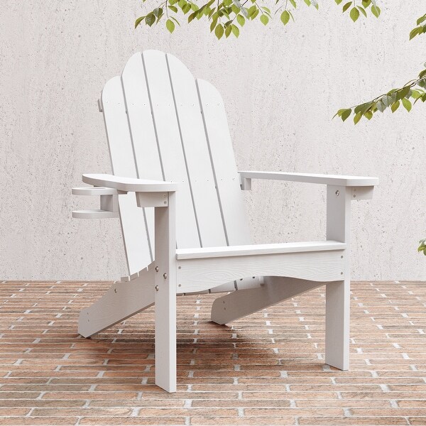 LUE BONA Plastic Poly Weather Resistant Outdoor Patio Adirondack Chair 1Pack