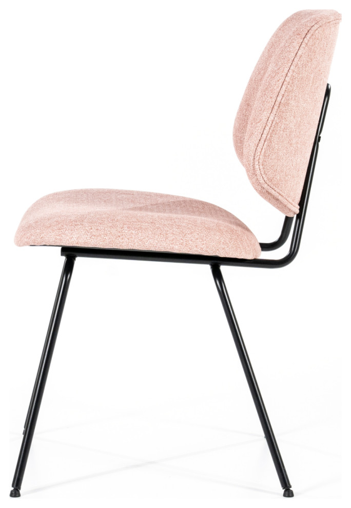 Pink Fletcher Dining Chair  Eleonora Lynn   Midcentury   Dining Chairs   by Luxury Furnitures  Houzz