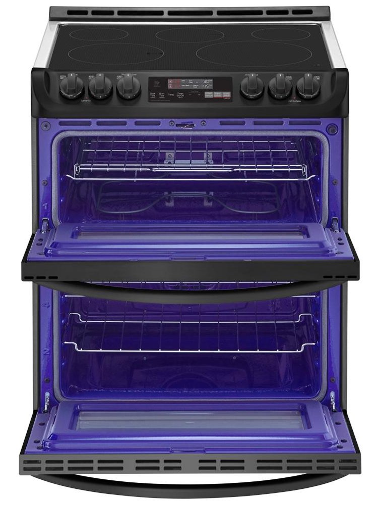 LG 7.3 Cu. Ft. Black Slide-In Double Electric Convection Range With ProBake Convection