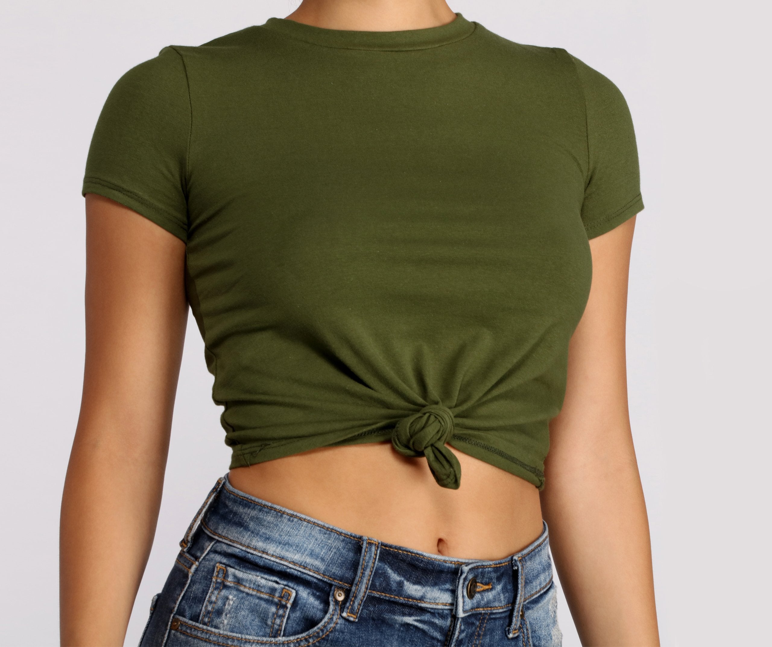 Knot So Basic Crop Top