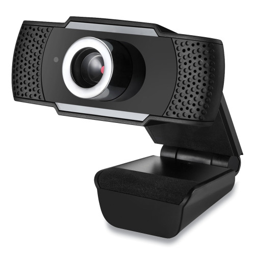 Adesso CyberTrack H4 1080P HD USB Manual Focus Webcam with Microphone， 1920 Pixels x 1080 Pixels， 2.1 Mpixels， Black