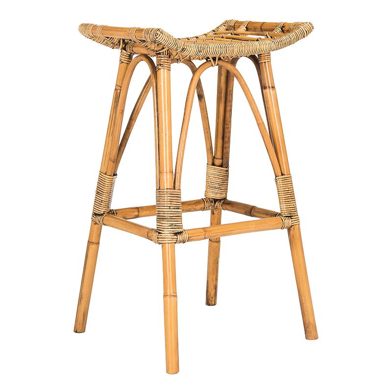 Safavieh Leda Rattan Bar Stool