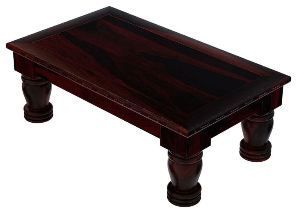 Vallecito Rustic Solid Wood 3 Piece Coffee Table Set   Traditional   Coffee Table Sets   by Sierra Living Concepts Inc  Houzz