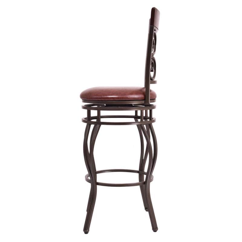 2-Pack 360 Degree Swivel Bar Stools with Back, 30