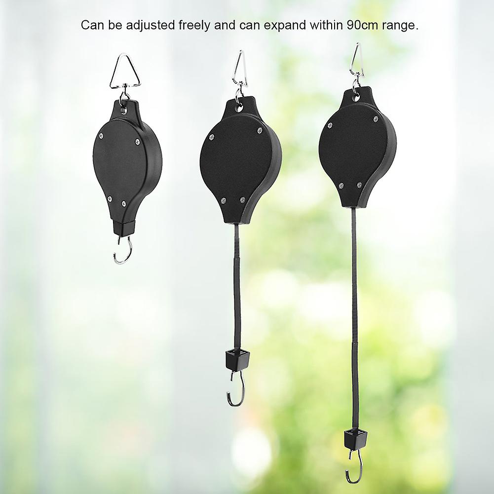 Adjustable Telescopic Retractable Pulley Pull Down Hanger for Potted Plants