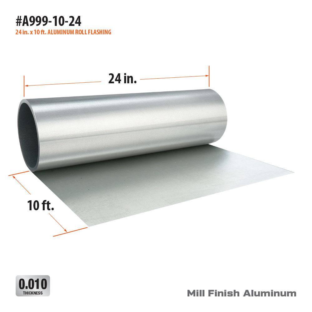 Gibraltar Building Products 24 in. x 10 ft. Economy Aluminum Roll Valley Flashing A999-10-24