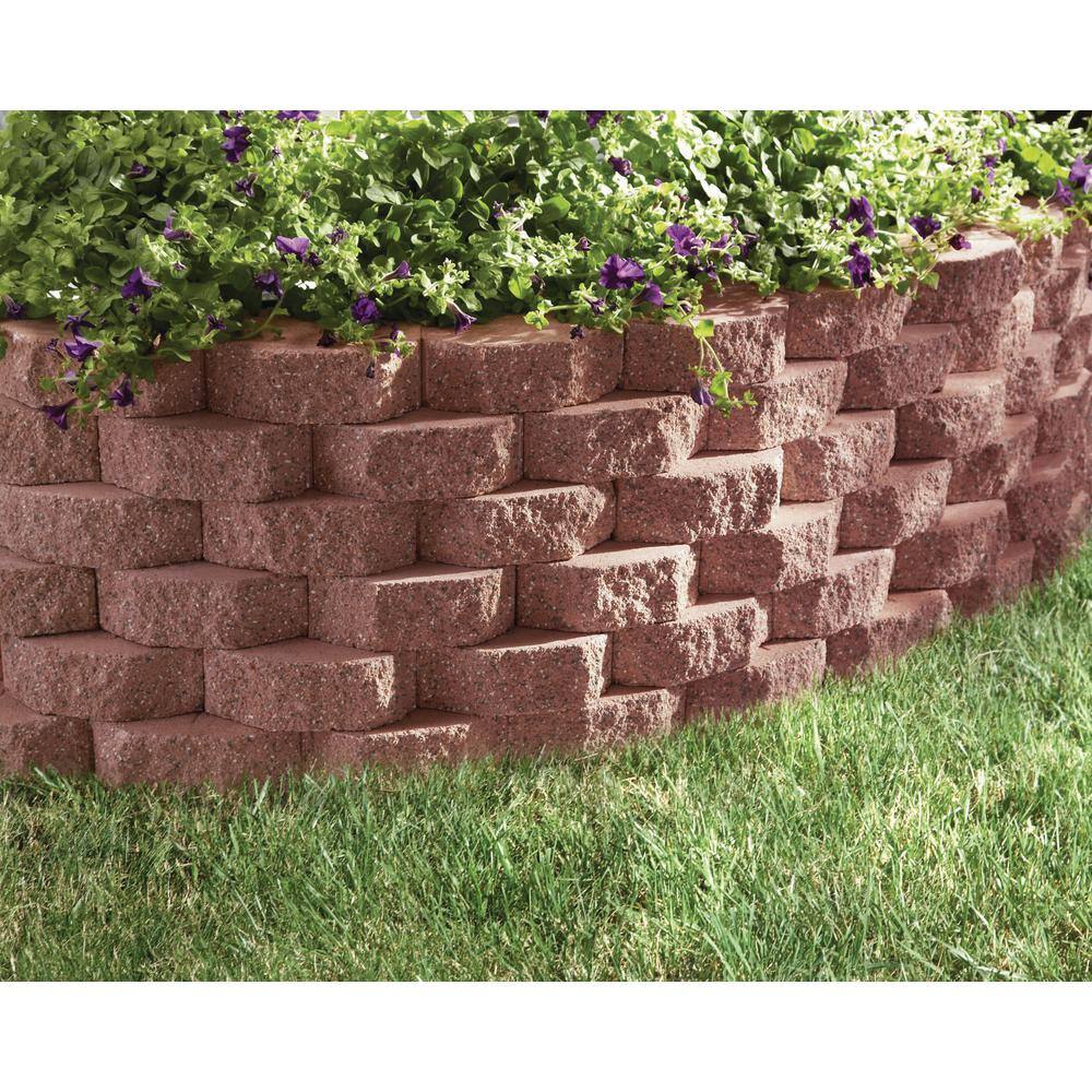 Pavestone 4 in. x 11.75 in. x 6.75 in. River Red Concrete Retaining Wall Block 81151