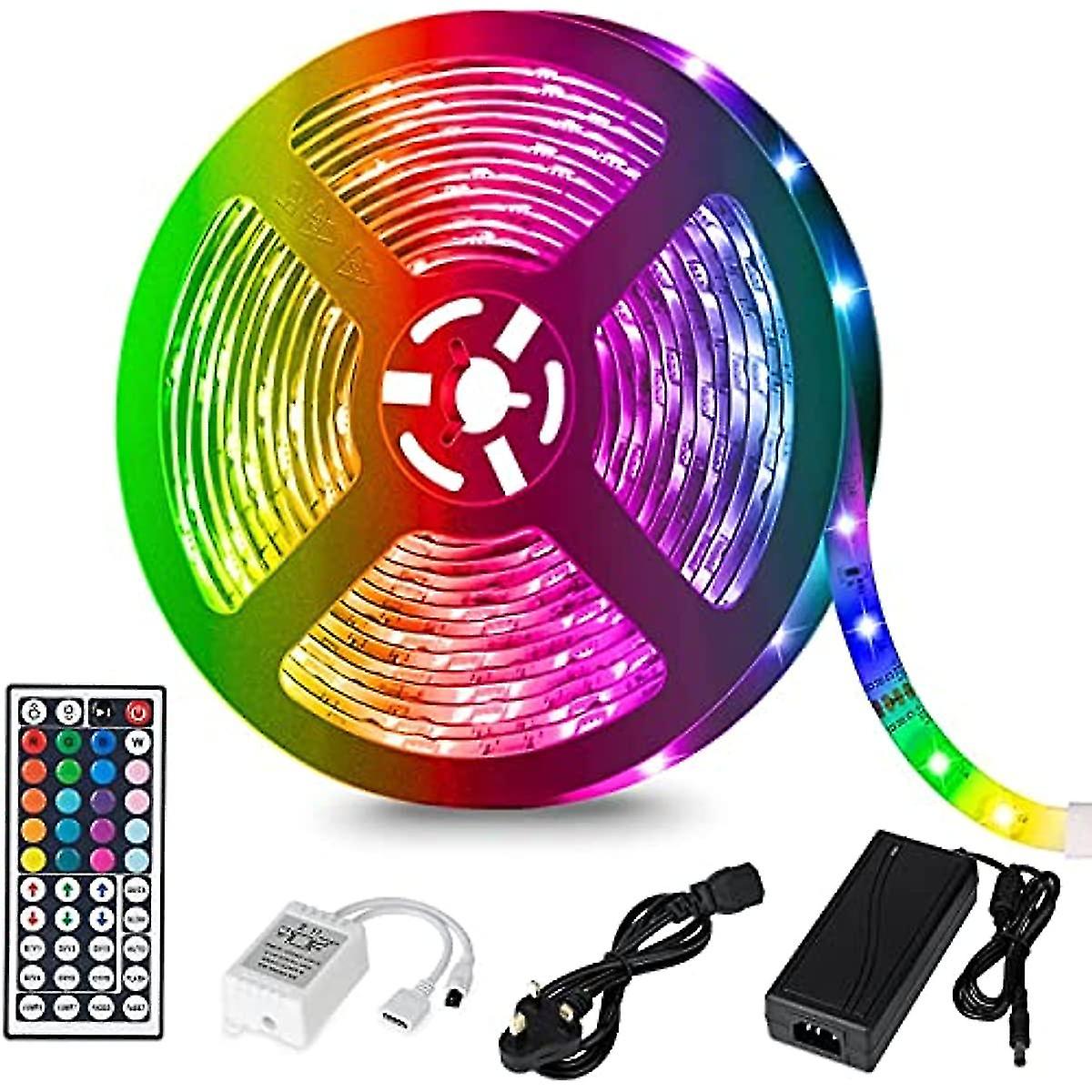 Led Strip Lights  5m 150led With Remote Rgb Light Strip Colour Changing For Bedroom  Diy Color Options Led Tape Lights For Bedroom Ceiling