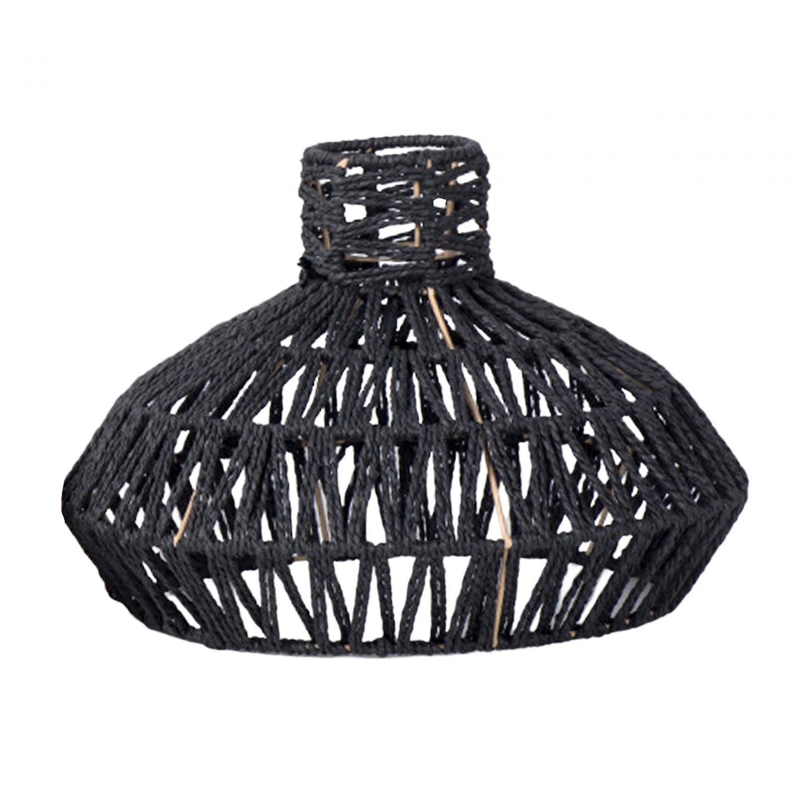 Hanging Lamp Shade Rustic Ceiling Lantern Cover For Dining Room Home Hallway Black