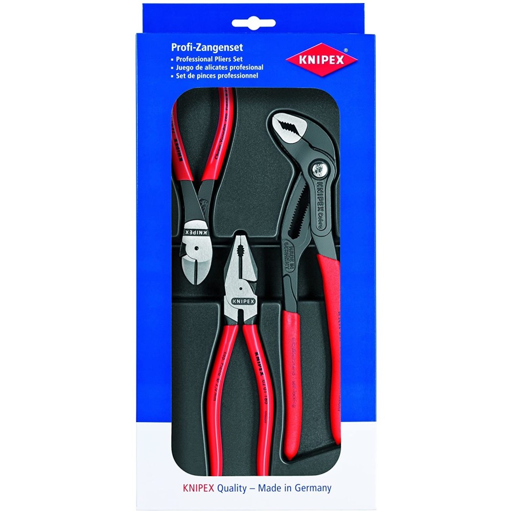 Knipex Power Pliers Set in Plastic Deep Drawn Tray 3pc ;