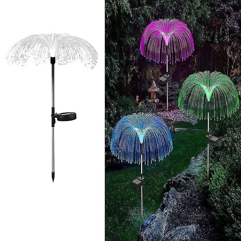 Miman 1pc Solar Garden Lights Outdoor Flower Lights Waterproof 7 Color Changing