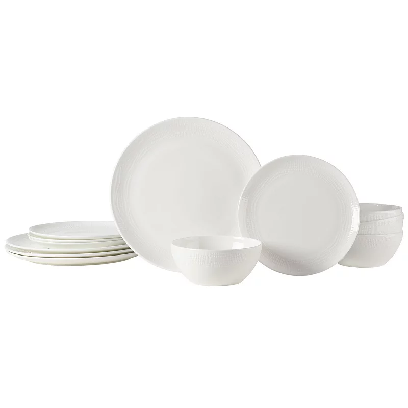 Mikasa Mirabel 12-Piece Vegan Bone Dinnerware Set