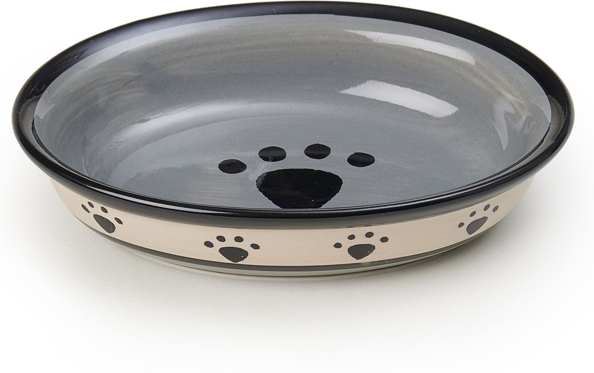 PetRageous Designs Metro Oval Ceramic Dog and Cat Dish