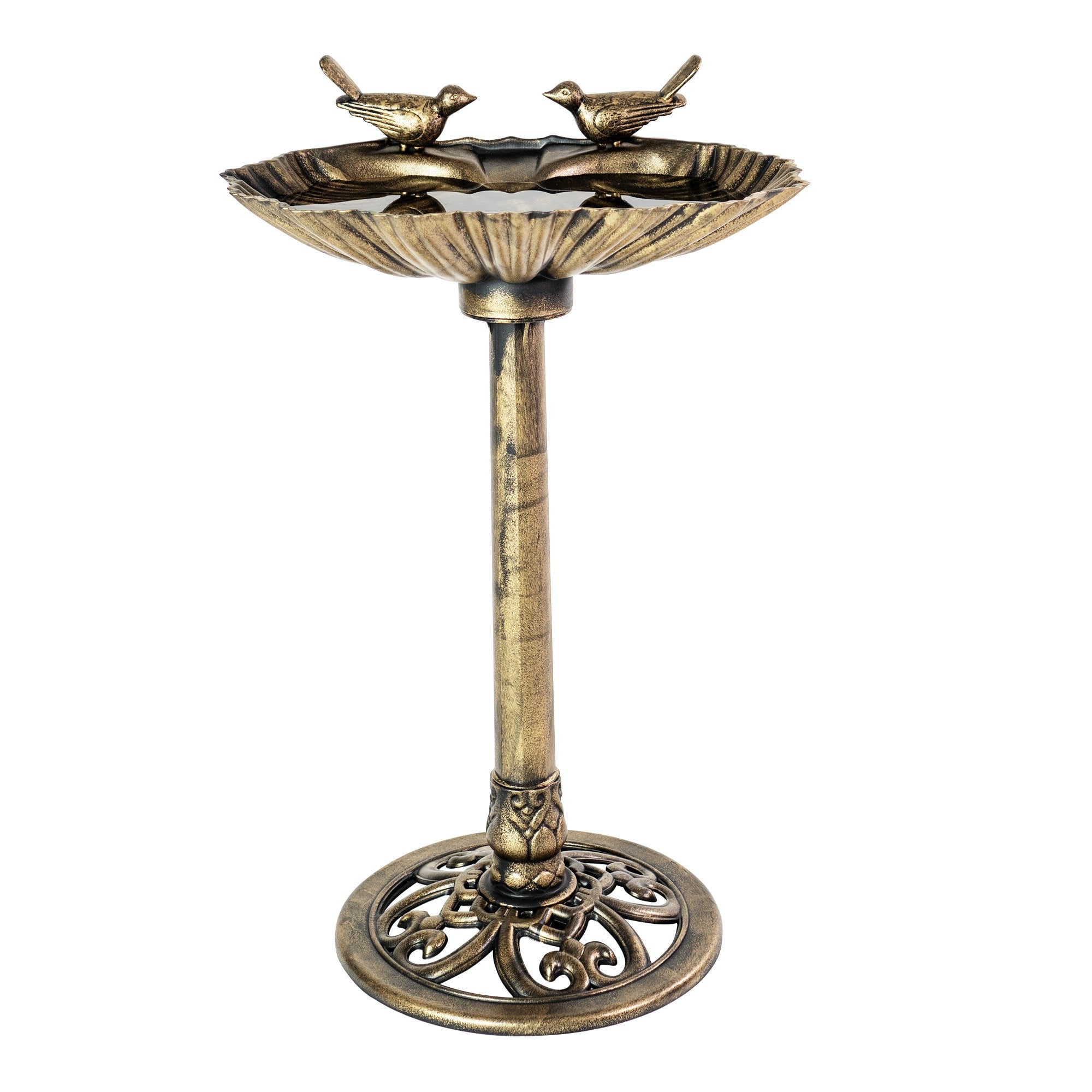 Patio Premier Sitting Pair Resin Bird bath Bronze