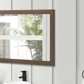 Home Decorators Collection Kordite 60 in. W x 32 in. H Rectangular Framed Wall Bathroom Vanity Mirror in Almond Latte Kordite BMR-AL