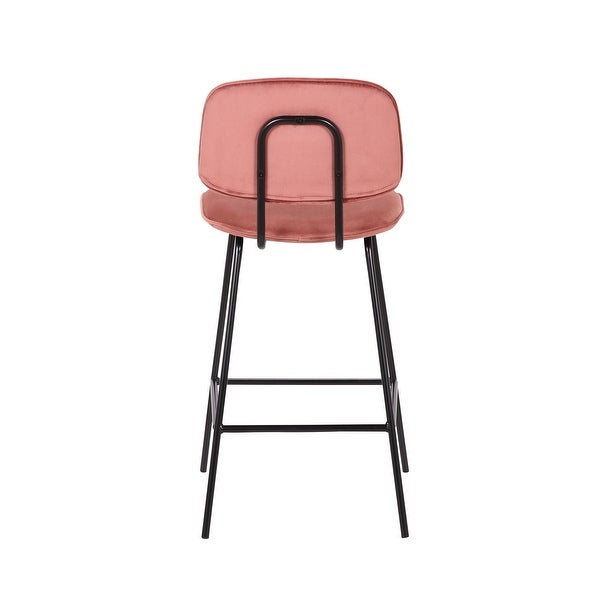 Porthos Home Ekta Velvet Counter Height Stools (Set of 2)