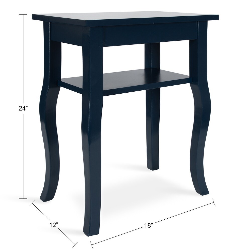 Kate and Laurel Lillian Wood Side Table   18x12x24