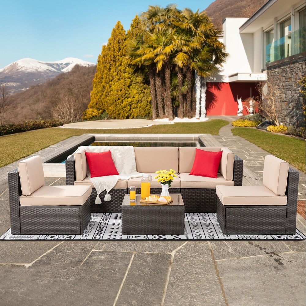 Futzca 6 Piece Small Patio Furniture Sets