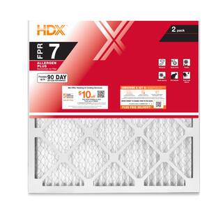 HDX 16 in. x 16 in. x 1 in. Allergen Plus Pleated Air Filter FPR 7 (2-Pack) HDX2P7-011616