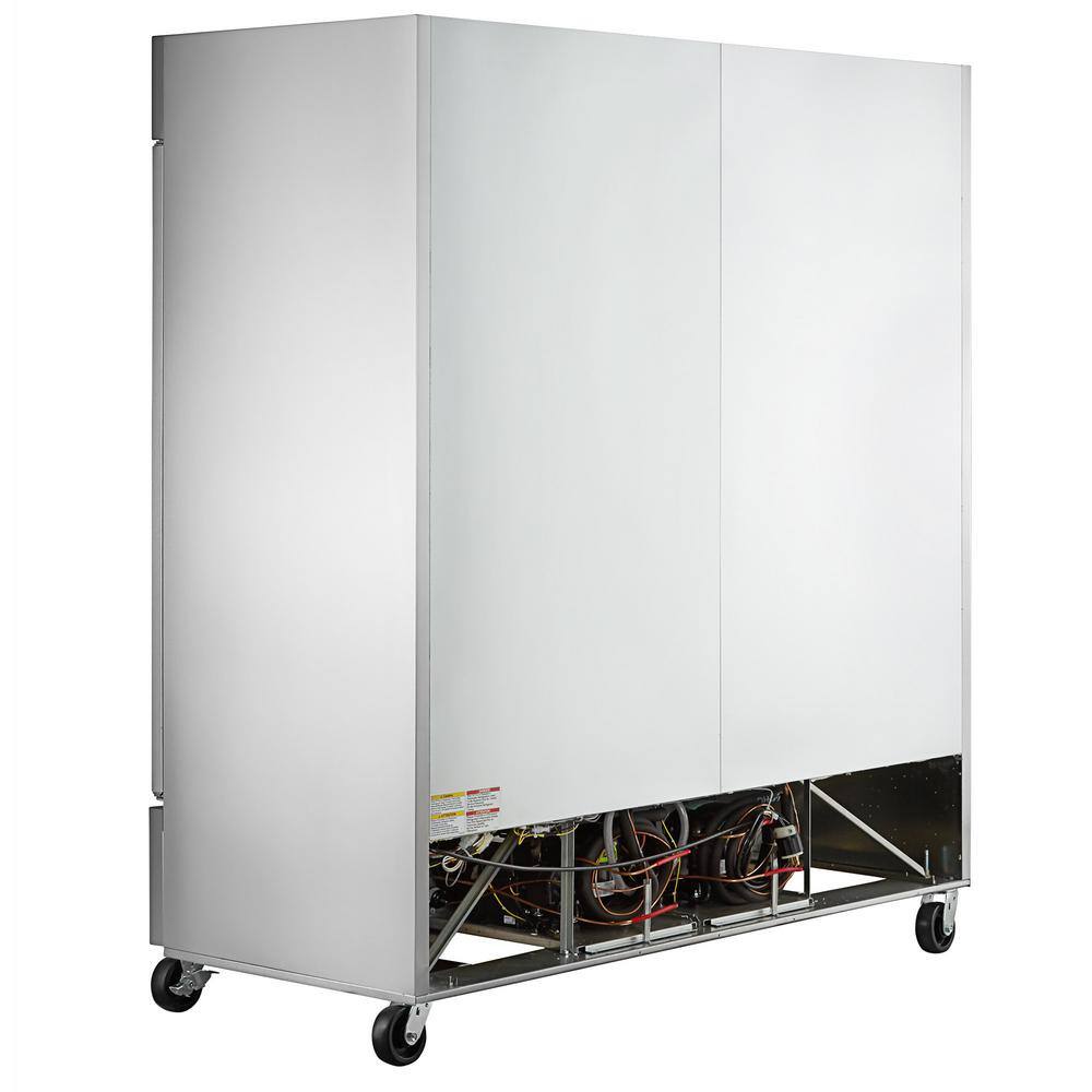 Cooler Depot 81 in. W 72 cu. ft. Three Door Commercial Refrigerator in Stainless Steel XB81R