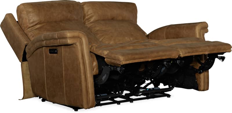 Hooker Furniture Living Room Poise Power Recliner Loveseat With Power Headrest