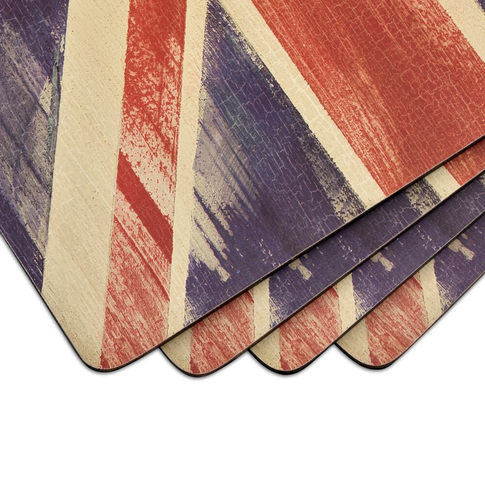 Pimpernel Flag Placemats Set of 4   15.7” x 11.7” each