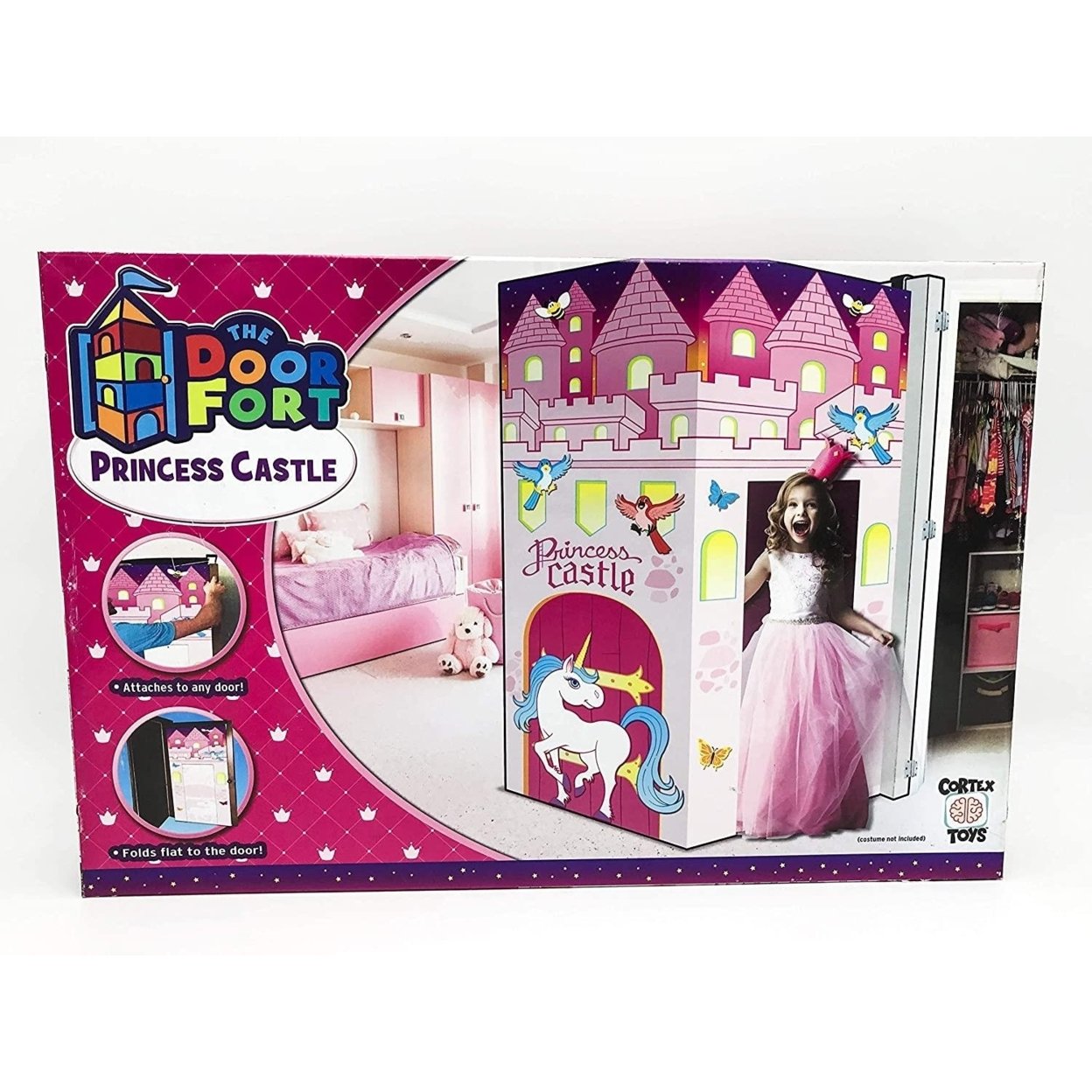 Princess Castle Doorway Fort Attach to Door Play Tent Cortex Toys