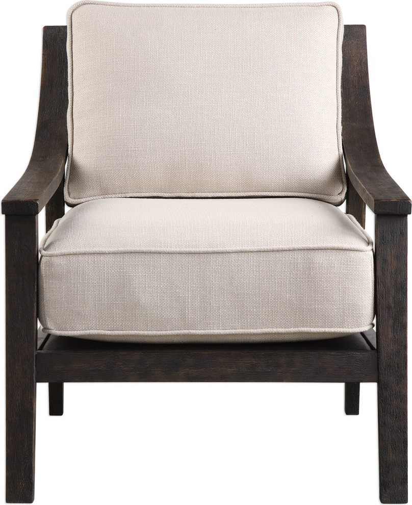 Uttermost Lyle Beige Accent Chair   Transitional   Armchairs And Accent Chairs   by Buildcom  Houzz