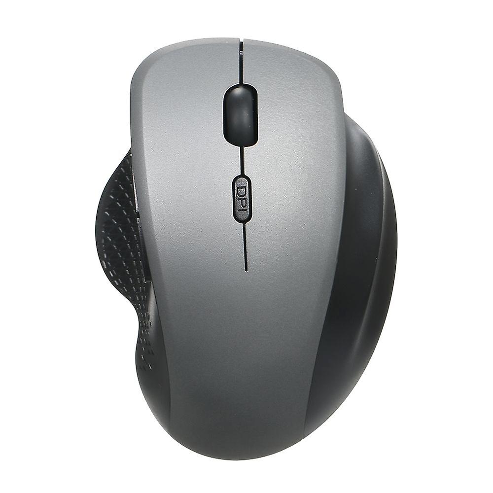 2.4g Wireless Optical Vertical Mouse 6 Keys Ergonomic Office Mouse 3 Adjustable Dpi Comfortable Hand Feel For Pc Laptop Grey Grey