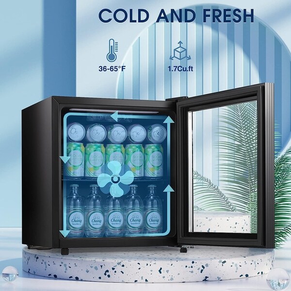 1.7Cu.Ft Beverage Refrigerator Cooler