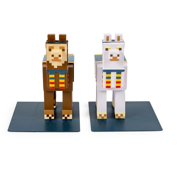 Ukonic Minecraft 6 inch Llama Bookends Set Of 2