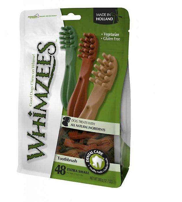 Whimzees Bone Brush Removes plaque and tartar xs mix 6，4 cm 48 units