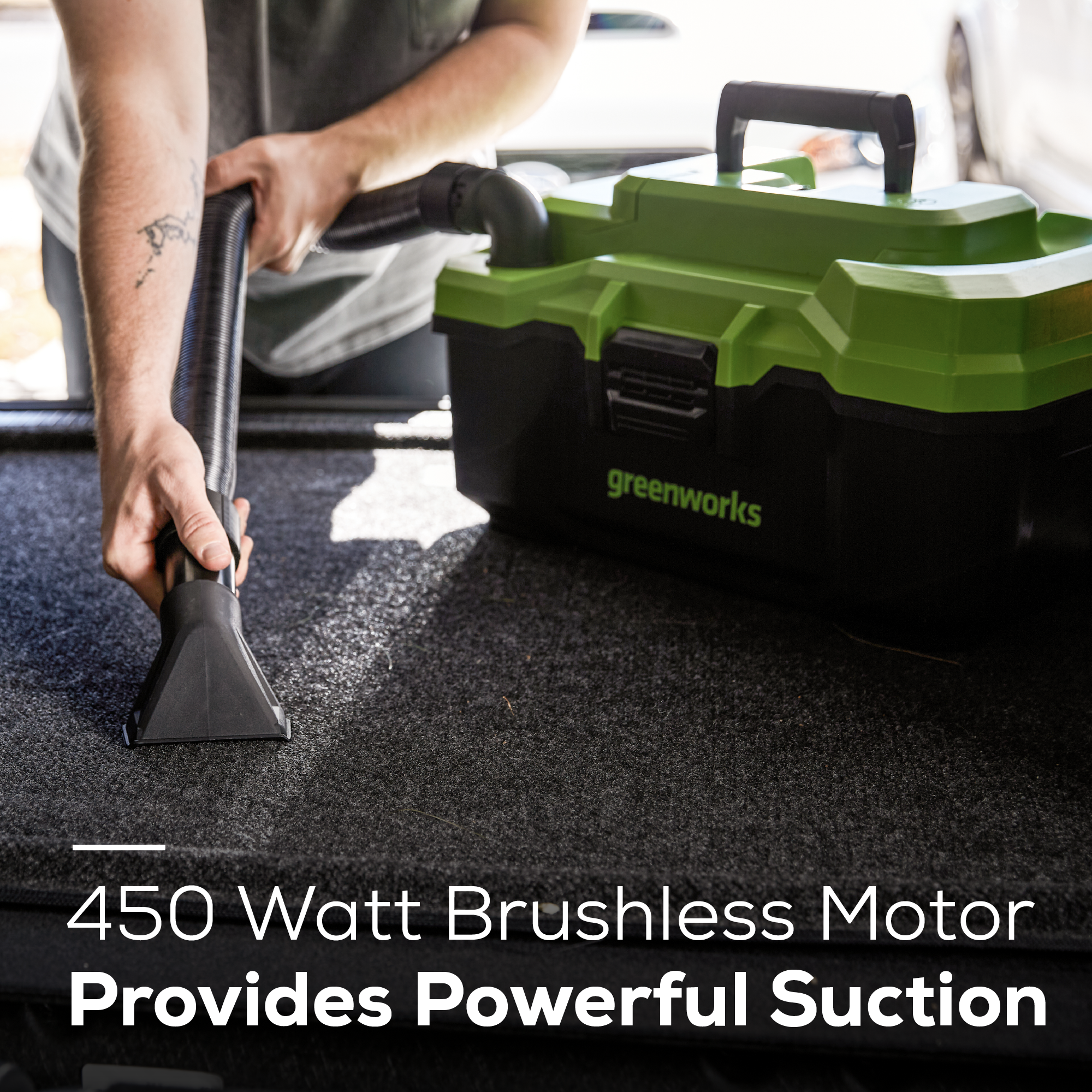 24V Cordless 3 Gallon Wet/Dry Shop Vacuum | Greenworks